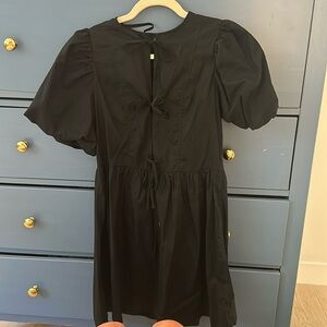Black H&M tie dress.